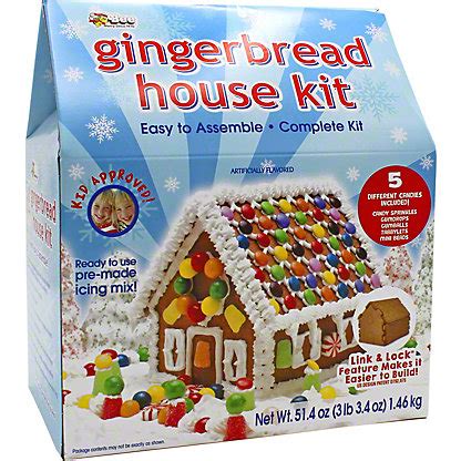 bee pre-built gingerbread house kit