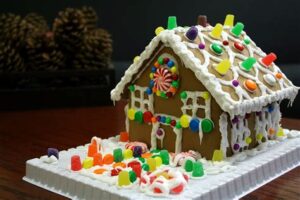 built gingerbread house