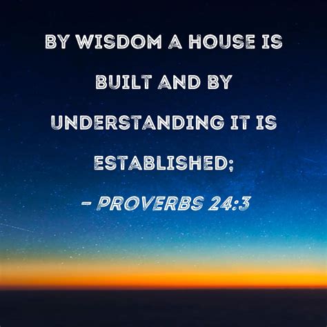 by wisdom a house is built bible verse