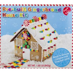 create a treat pre built gingerbread house