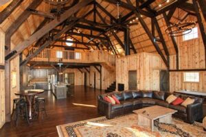 house built inside a barn