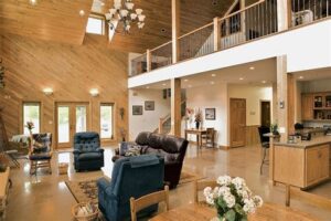 house built inside barn