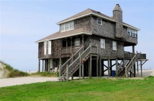 house built on piers