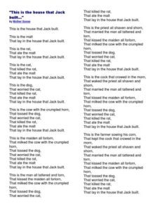 lyrics the house that jack built