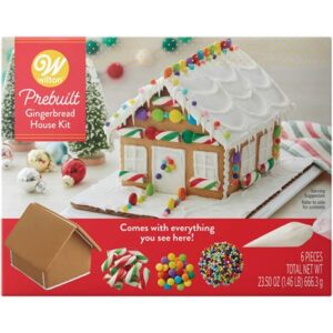 pre built gingerbread house kit