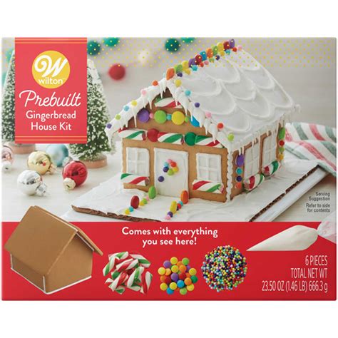 pre built gingerbread house kits