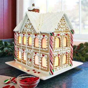 pre-built gingerbread houses