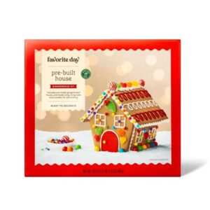 target pre built gingerbread house