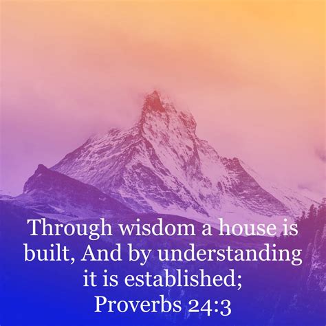 through wisdom a house is built