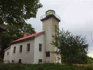 when was the light house built on south fox island