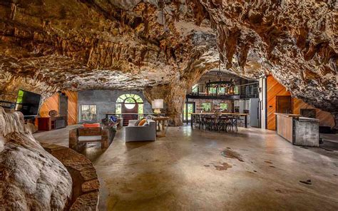 house built into cave