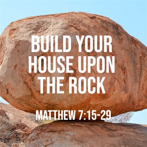 house built upon a rock