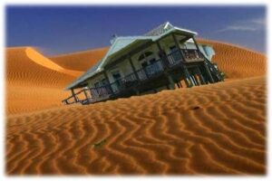 house built upon the sand