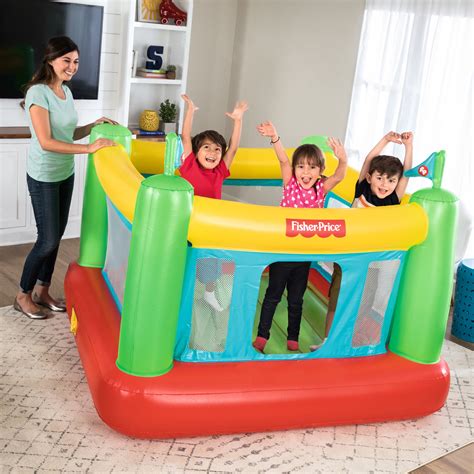 indoor bounce house with built-in pump