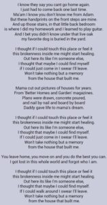 lyrics to the house that built me