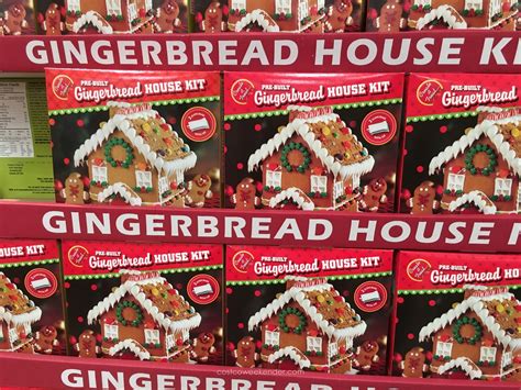 pre built gingerbread house kit costco