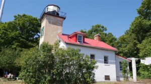 when was the light house built on south fox island